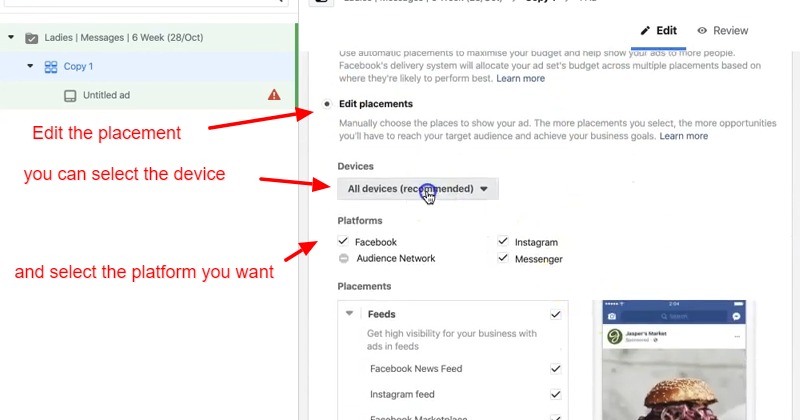 Facebook Messenger Ad