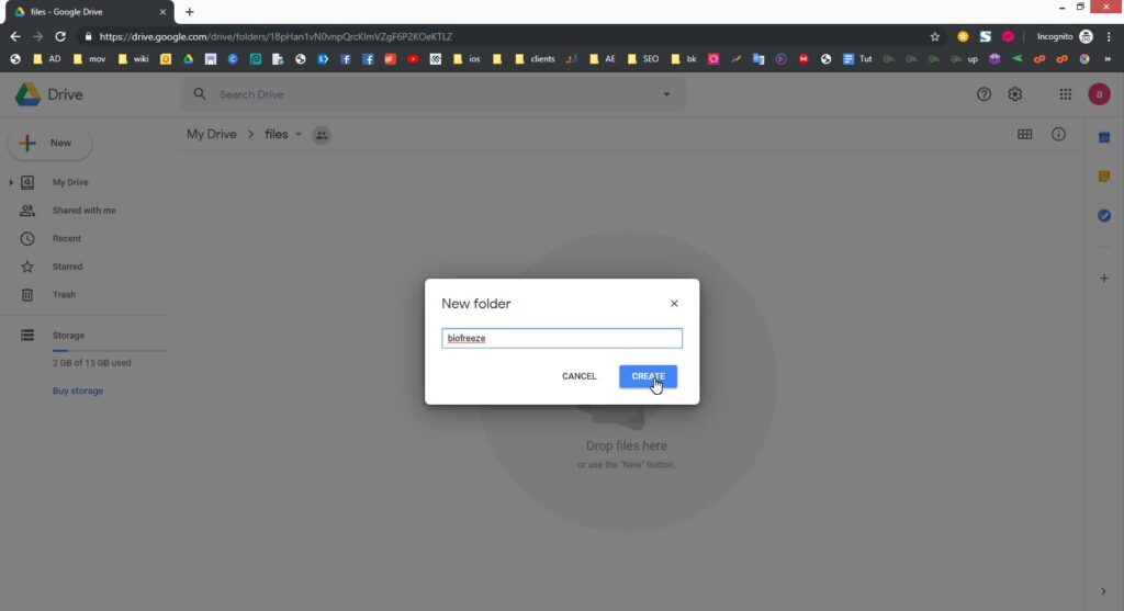 Upload files and share them