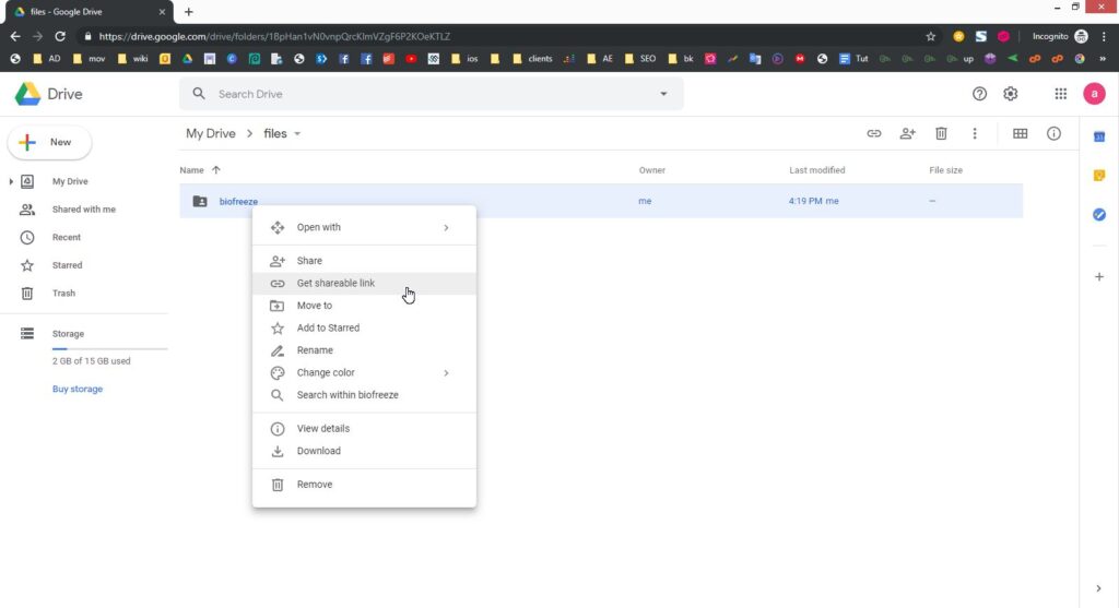 Double click on the folder to check the files in there